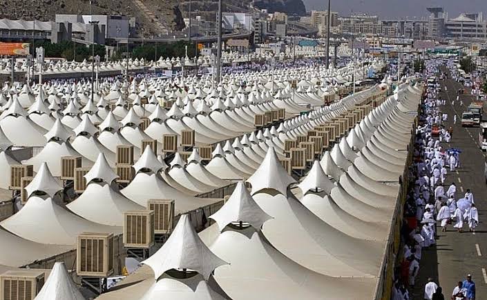Mina during Hajj pilgrimage